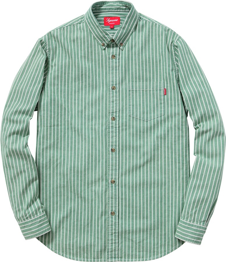 Striped Denim Twill Shirt view 2